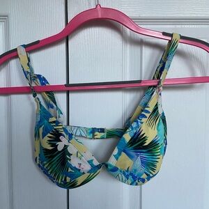 Pacsun floral bikini top